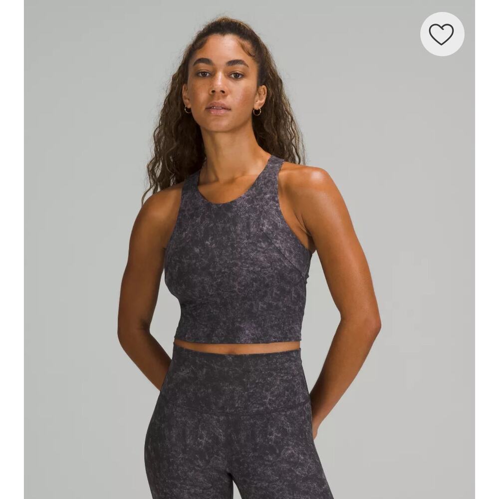 Lululemon Athletica Invigorate Training Tank Top.  Gray and white size 6.